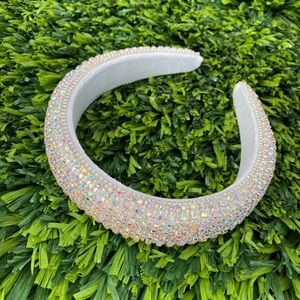 New iridescent rhinestones headband